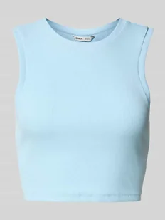 Top krótki o kroju slim fit z mieszanki bawełny model ‘VILMA’ - Koszulki i topy damskie - miniaturka - grafika 1