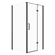 Kabiny prysznicowe - Kabina prysznicowa SEVANTE ROSA 120x80 prostokątna uchylna czarna ze wspornikiem 1 szt. - miniaturka - grafika 1