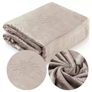 Koc 200 x 220 Mikrofibra Tłoczona Ardea Leaf 10 - Koce - miniaturka - grafika 1