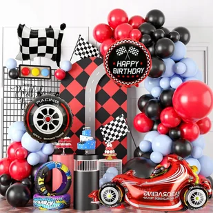 ZESTAW BALONÓW FORMUŁA BALON OPONA FLAGA GIRLANDA BALONOWA WYŚCIGI URODZINY - Balony i akcesoria ZESTAW BALONÓW FORMUŁA BALON OPONA FLAGA GIRLANDA BALONOWA WYŚCIGI URODZINY - Balony i akcesoria - miniaturka - grafika 1