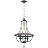 Lampy sufitowe - Nori żyrandol klasyczny brąz FE-NORI4-DWZ Feiss - miniaturka - grafika 1
