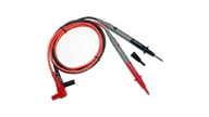 Wtyczki i adaptery - Kable silikonowe przewody pomiarowe do miernika (wtyk kä…towy) 2x 1m czarny + czerwony forscher fc3001 - miniaturka - grafika 1