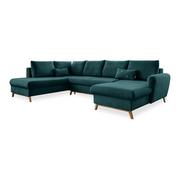 Narożniki - Turkusowa rozkładana sofa w kształcie litery "U" Miuform Scandic Lagom, lewostronna - miniaturka - grafika 1