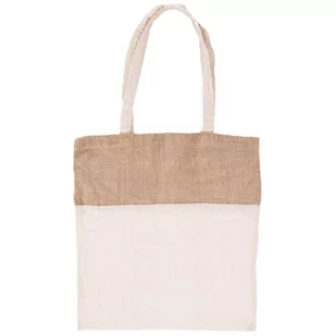 Torba, siatka, reklamówka, bawełniana, jutowa, na zakupy, NATURAL, 40x40 cm kod: O-731413 + Sprawdź na SuperWnetrze.pl - Torby i wózki na zakupy - miniaturka - grafika 1