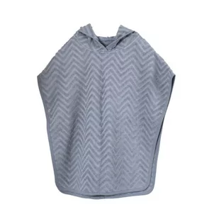 Filibabba Poncho Zigzag Powder Blue - Okrycia kąpielowe dla dzieci - miniaturka - grafika 1