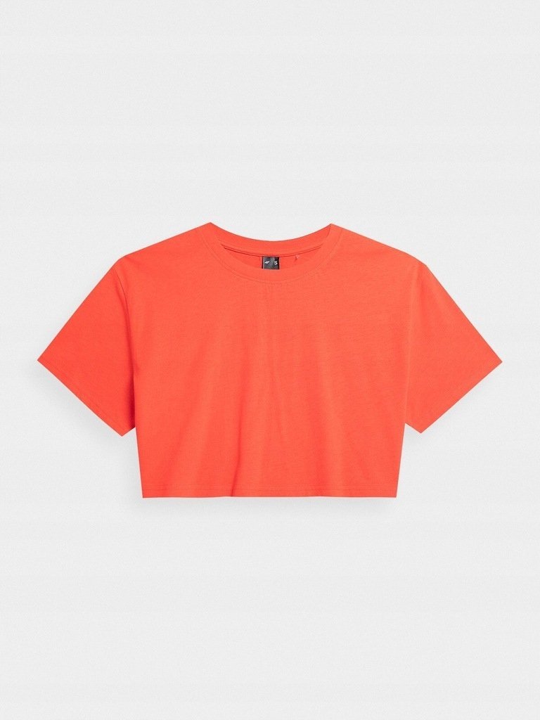 4F DAMSKI CROP TOP CZERWONY NEON F404 ROZMIAR XL