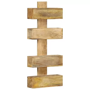 FENIKS Vida Ścienna na gazety 30x11x72 cm lite drewno mango V-286466 - Półki łazienkowe - miniaturka - grafika 1