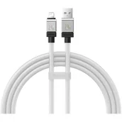 Kable - Kabel szybko ładujący Baseus USB-A do Lightning CoolPlay Series 2.4A 1m (biały) - miniaturka - grafika 1