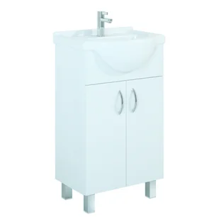 Szafka z umywalką Kama 50 80,1 x 47,2 x 30,2 cm biały - Szafki łazienkowe - miniaturka - grafika 1