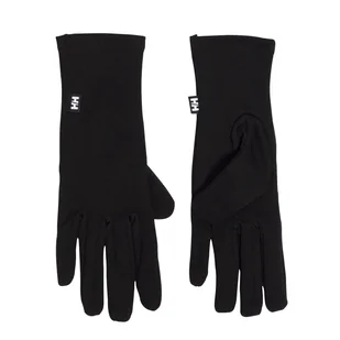 Rękawice HELLY HANSEN HH LIFA MERINO GLOVE LINER 68084_990 – Czarny - Rękawiczki sportowe męskie - miniaturka - grafika 1
