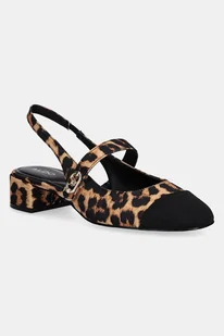 Aldo czółenka AGATHE kolor brązowy na słupku z odkrytą piętą 14051760 - Czółenka - miniaturka - grafika 1