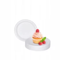 Naczynia i sztućce jednorazowe - Bagstar Talerz z trzciny cukrowej 18cm, biały(50szt)84582 100% biodegradowalny - miniaturka - grafika 1