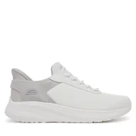 Sneakersy męskie - Sneakersy Skechers Bobs Squad Chaos-Tough Walk 118303/OFWT Biały - miniaturka - grafika 1