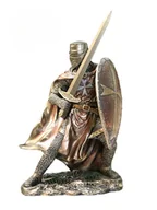 Figurki dekoracyjne - TEMPLARIUSZ Z MIECZEM I TARCZĄ FIGURKA DLA PASJONATÓW HISTORII - miniaturka - grafika 1