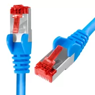 Patchcordy - Kabel RJ45 CAT 6 S/FTP AWG27 LSZH niebieski 7,5m - miniaturka - grafika 1