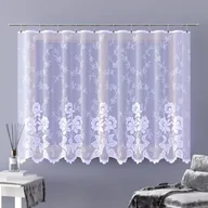 Firany - Firanka żakardowa metrażowa wys. 160 cm Willow A151 biała - miniaturka - grafika 1