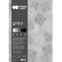 Happy Color Blok Deco Grey - Szkolne artykuły papiernicze - miniaturka - grafika 1