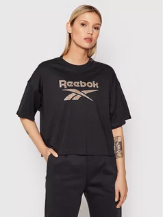 Koszulki i topy damskie - Reebok T-Shirt Classics Graphic H41353 Czarny Oversize - grafika 1