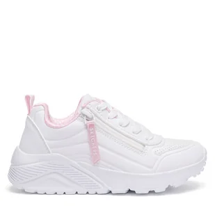 Sneakersy Skechers UNO LITE 310387L WHT Biały - Buty dla dziewczynek - miniaturka - grafika 1