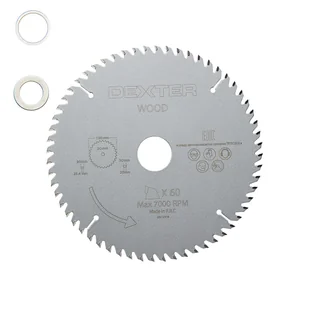 Dexter Tarcza do cięcia DREWNA 190 x 30 mm 60T - Tarcze do pił - miniaturka - grafika 1