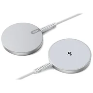 Ładowarki do telefonów - Ładowarka indukcyjna ESR HaloLock QI2 Mini Magnetic Magsafe 15W Srebrny - miniaturka - grafika 1