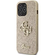 Etui i futerały do telefonów - Etui Guess GUHCP13XHG4SGD na iPhone 13 Pro Max 6.7" - złote Glitter Script Big 4G - miniaturka - grafika 1