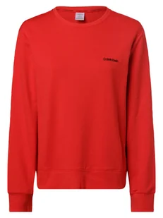 Calvin Klein Damska koszulka od piżamy Kobiety Bawełna czerwony jednolity, S - Koszulki i topy damskie - miniaturka - grafika 1