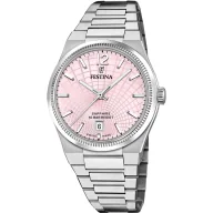 Zegarki damskie - Festina Swiss Made 20052/3 zegarek damski na bransolecie z różową tarczą - miniaturka - grafika 1
