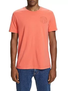 ESPRIT T-shirt męski, 640/Coral Red, S - Koszulki męskie - miniaturka - grafika 1