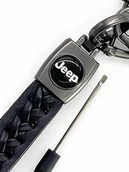 Breloki - Brelok Do Kluczy Samochodowy Jeep Metal Skóra - miniaturka - grafika 1