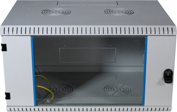 EFB 48,26cm Wandgehaeuse GRAU 4HE Tiefe 400mm 1-teilig komplett vormontiert RAL7035