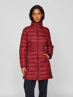 Kurtki damskie - Vila Płaszcz pikowany w kolorze bordowym - miniaturka - grafika 1