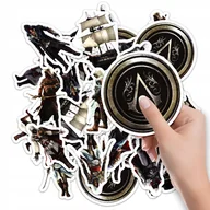 Szkolne artykuły papiernicze - NAKLEJKI ETYKIETY NA ZESZYT NALEPKA Z POSTACIAMI GRA ASSASSIN WZORY 10SZT - miniaturka - grafika 1