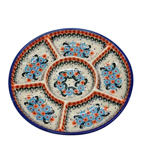 Ceramiczna półmisek dzielony Ceramika Bolesławiec - Miski i półmiski - miniaturka - grafika 1