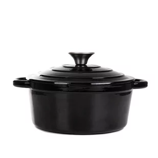 Garnek ANDREAS żeliwny czarny 4 l HOMLA - Garnki Garnek ANDREAS żeliwny czarny 4 l HOMLA - Garnki - miniaturka - grafika 1