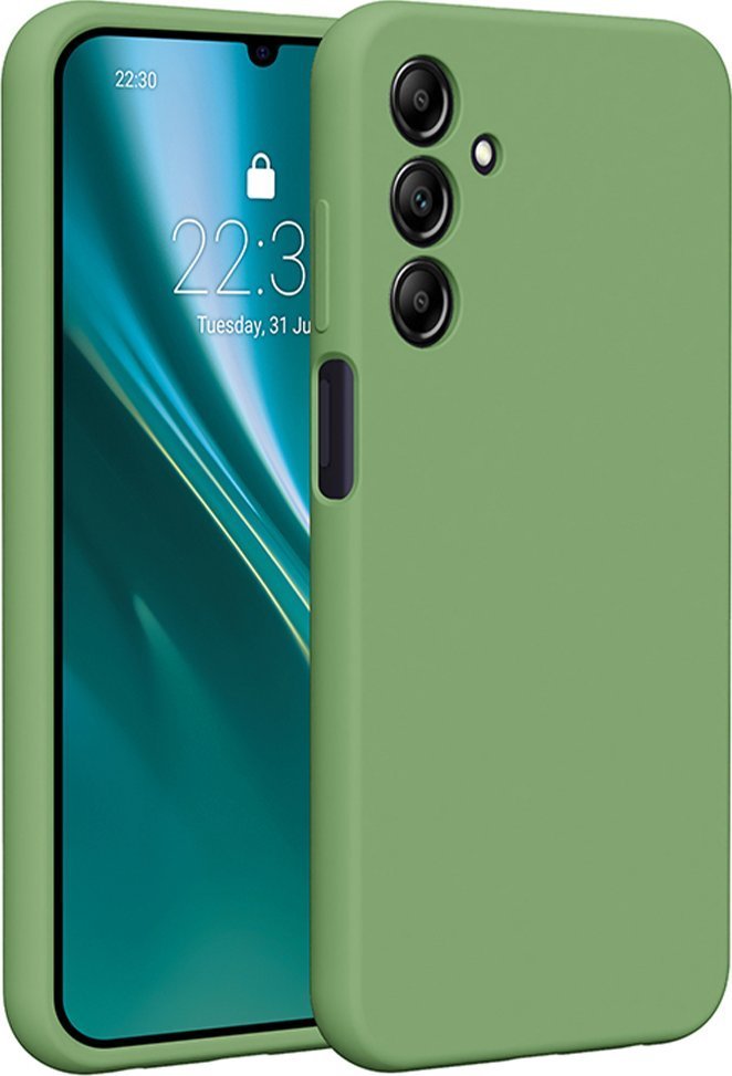 Etteri Nakładka Etteri Silicone Case do Samsung Galaxy A25 5G global jasnozielona