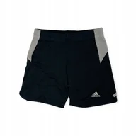 Spodenki męskie - Krótkie spodenki męskie czarne ADIDAS L - miniaturka - grafika 1