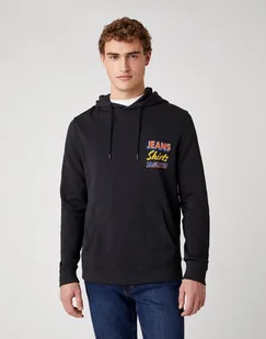 MĘSKA BLUZA WRANGLER HOODIE FADED BLACK W6E6IOXV6 112130731 - Wrangler - Bluzy męskie - miniaturka - grafika 1
