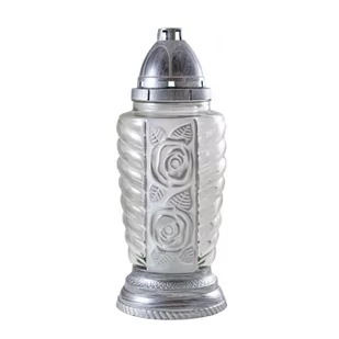 Znicz P 97 28 cm srebrny - Lampiony i znicze - miniaturka - grafika 1