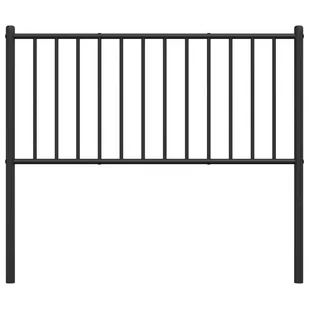 Metalowe wezgłowie, czarne, 84,5x3x90 cm Lumarko! - Inne meble do sypialni - miniaturka - grafika 3