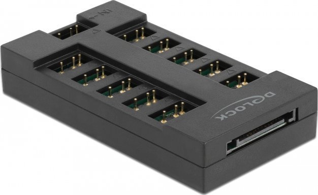 Delock DeLOCK RGB Hub for ARGB LEDs with 10 ports black