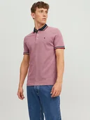 Koszulki męskie - Jack & Jones Koszulka polo w kolorze czerwonym - miniaturka - grafika 1
