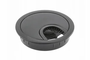 Gtv Przepust kablowy metalowy okrągły fi- 60mm, czarny mat - Gniazdka elektryczne - miniaturka - grafika 1