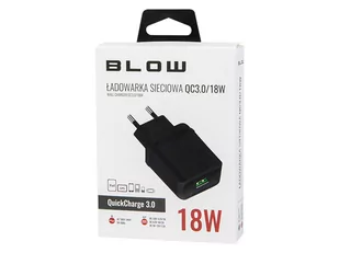 76-010# Ładowarka siec. z gn.usb qc3.0 18w black - Ładowarki do telefonów - miniaturka - grafika 2