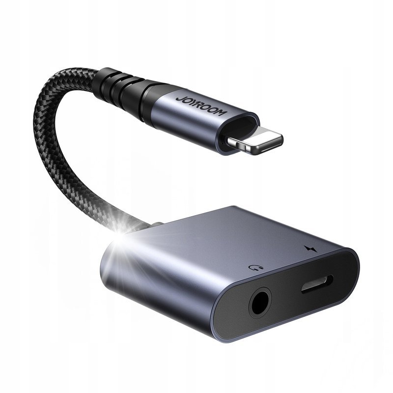 ADAPTER LIGHTNING DO LIGHTNING / MINI JACK 3.5 MM DO APPLE JOYROOM DAC 2W1