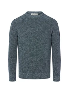 Tom Tailor Denim Męski sweter z dzianiny Mężczyźni Bawełna niebieski marmurkowy, S - Swetry męskie - miniaturka - grafika 1