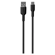 Akcesoria do smartwatchy - Kabel USB - USB-C PURO Icon Soft Cable 1.5 m Czarny - miniaturka - grafika 1