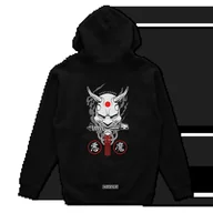 Odzież do sportów motorowych - Czarna bluza z kapturem ONI Static gang-3XL - miniaturka - grafika 1