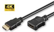 Kable - MicroConnect HDMI 19  19 3 m M-F, złoty HDM19193FV1.4 - miniaturka - grafika 1