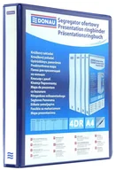 Szkolne artykuły papiernicze - Donau Segregator ofertowy PP A4/4RD/25 niebieski - miniaturka - grafika 1